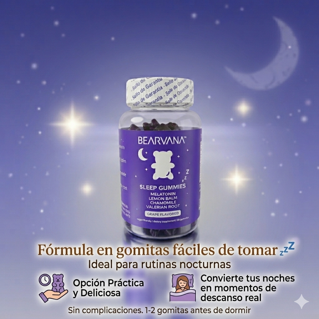 BEARVANA GOMITAS PARA DORMIR X 60 UNDS